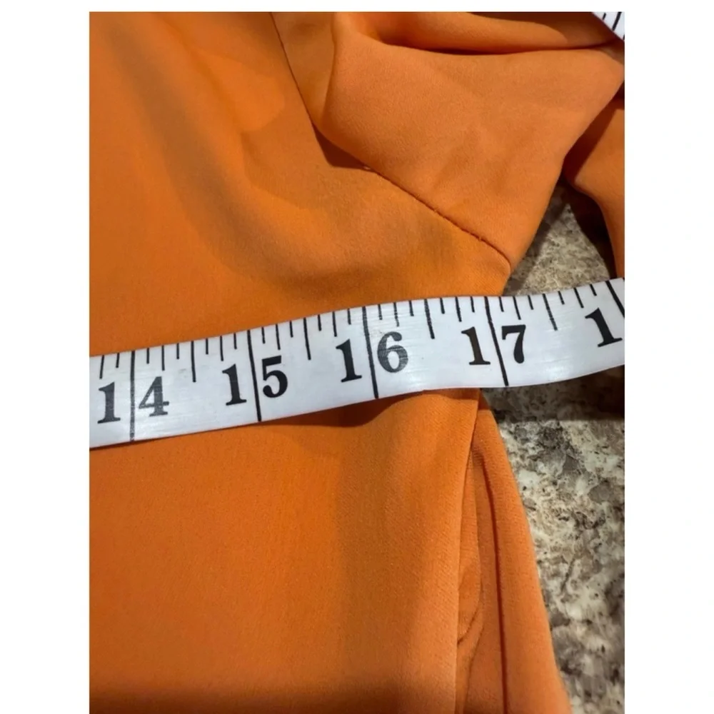 H&M Bold Orange Long Sleeve Dress